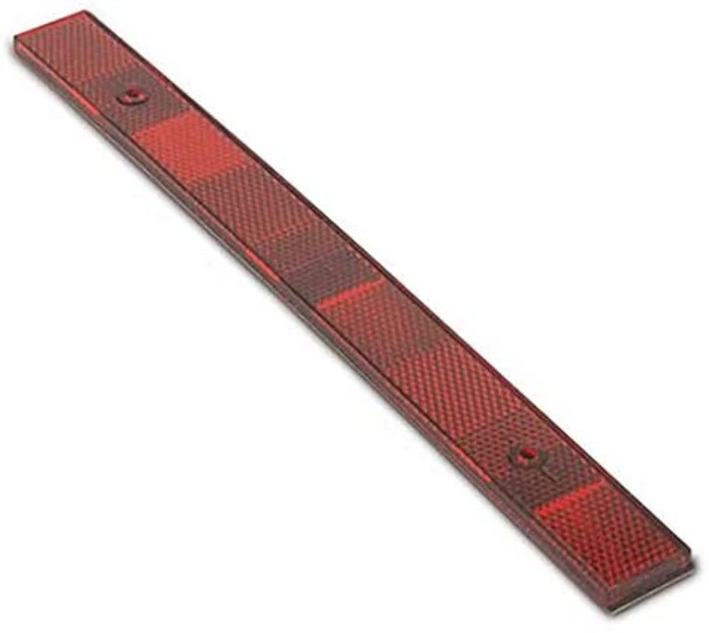 12" x 1" Custer RFL-12R Red Conspicuity Reflector, Adhesive