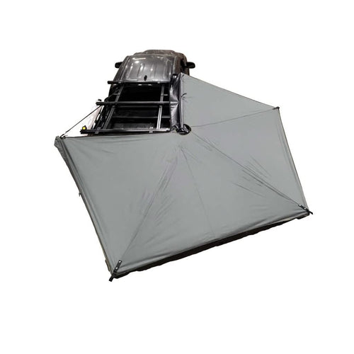 Overland Vehicle Systems Nomadic 270 LTE Awning Passengers Side | Dark Gray | Includes Black Travel Cover | 19689909