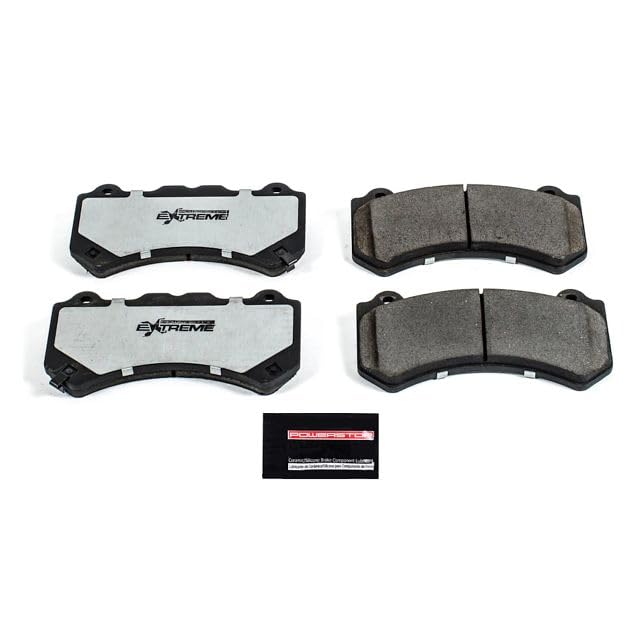Power Stop Z26-1382 Brake Pad Z26 Extreme Performance Carbon-Ceramic For Nissan GT-R 2009-2019 [Model Specific]