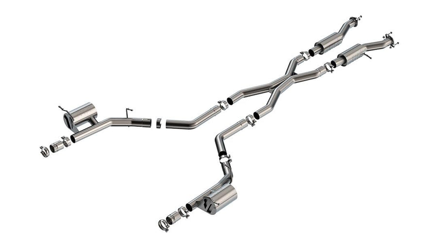 BORLA Cat-Back Exhaust System 140887 for 2021-2023 Dodge Durango SRT Hellcat 6.2L V8 Automatic Transmission All Wheel Drive 4 Door (No 2022 Model). BORLA System Does NOT Include Tips. Reuse O.E. Tips.