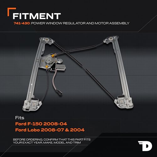 Dorman Front Driver Side 741-430 Power Window Regulator and Motor Assembly Compatible with Select Ford Models (OE FIX)