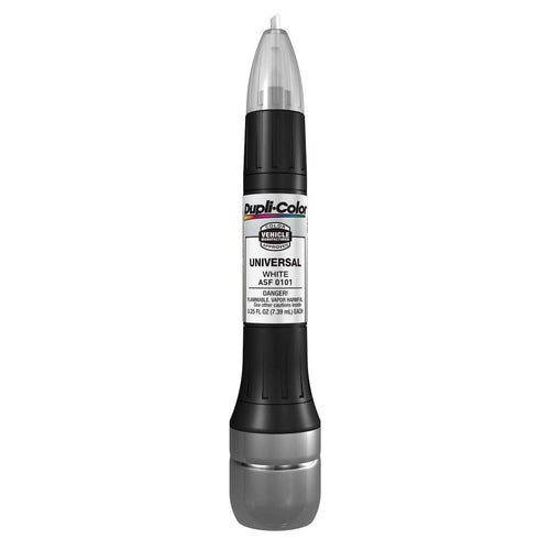 Universal White Dupli-Color ASF0101 Scratch Fix All-in-1 Touch-Up Paint - 0.5 oz. (ASF0101)