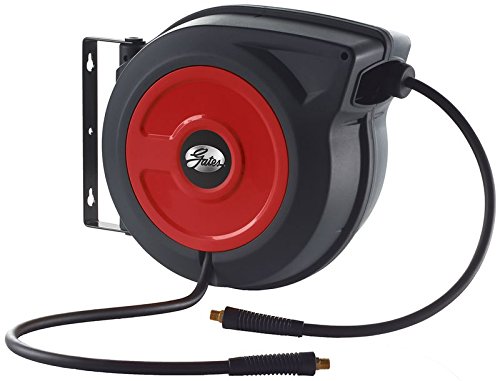 91068 nobrandname Multi-Functional Retractable Air Hose Reel & 3/8" x 50' Air Hose
