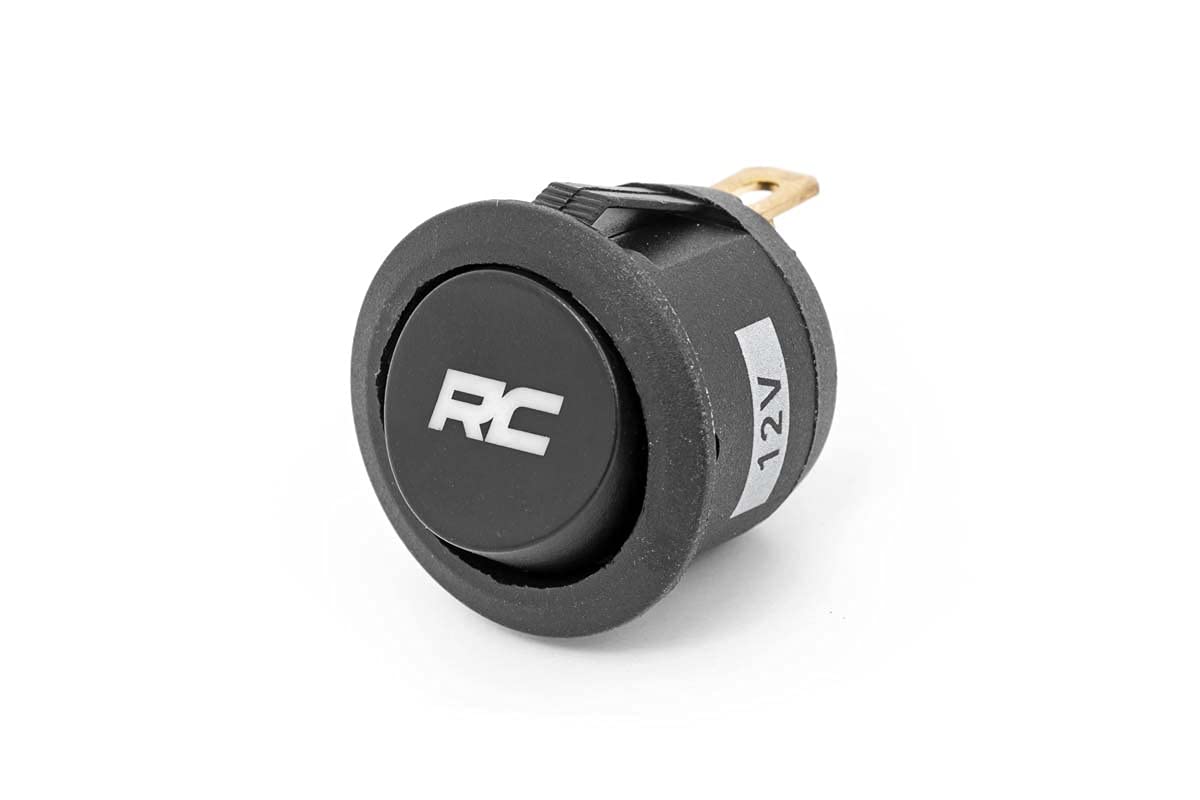 Rough Country Backlit Round Rocker Switch | Blue Back Light - 709RRC