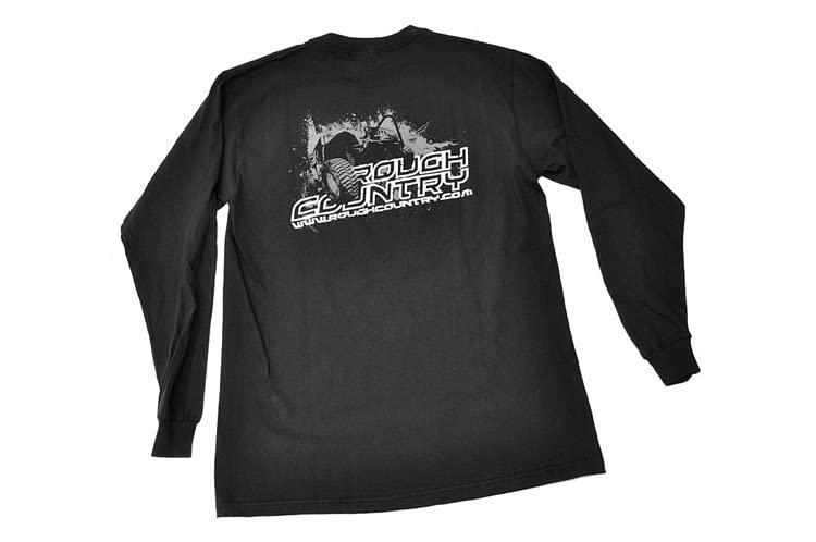 Long Sleeve Rough Country T-shirt | Black | Size SM - 84026LS