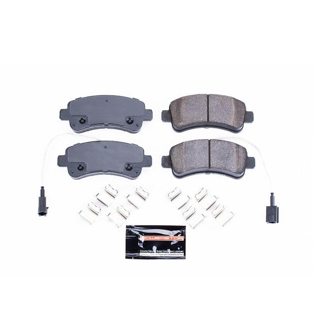 Power Stop Z23-1746 Z23 Evolution Sport Rear Carbon Fiber Infused Ceramic Brake Pads with Hardware For Ram ProMaster 1500, Ram ProMaster 2500, Ram ProMaster 3500 [Model Specific]