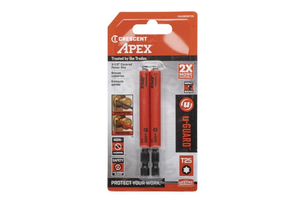 Bit, T25, Apex Ug, 3.4" 2Pk (CAUGB3BT25)