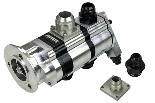 Moroso 2 Stage External Oil Pump, Procharger V-Band Mount, 1.500" Pressure Section 22392