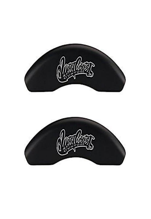 MGP Caliper Covers 'West Coast Customs Baseball' Logo Engraved Matte Black Powder Coat Finish Front/Rear Caliper Cover, (Set of 4) 16223SWCCMB