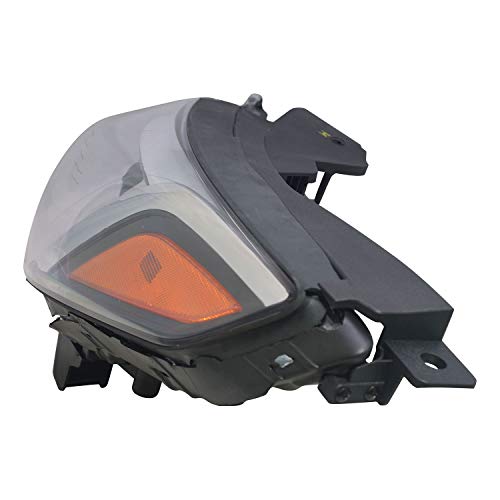 Left TYC Headlight Assembly Compatible with 2015-2016 Hyundai Santa Fe