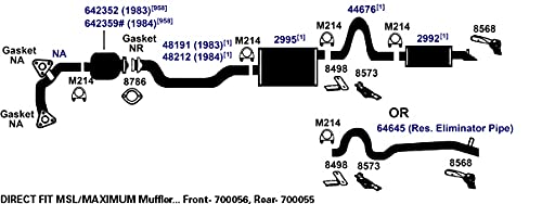 Exhaust Pipe AP Exhaust Products 48212