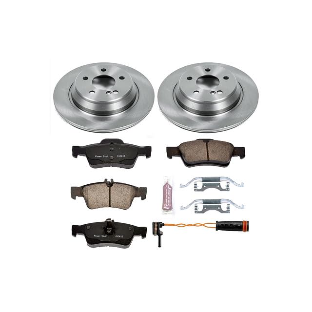 Power Stop KOE6200 Rear Replacement Brake Kit-OE Brake Rotors & Ceramic Brake Pads For Mercedes-Benz CL500 2003-2006, S430 2003-2006 [Model Specific]