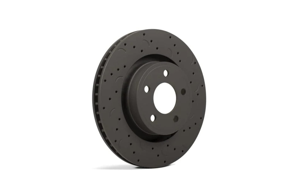 Talon Cross-Drilled and Slotted Vented Rotor, Hawk Performance Brakes, 11.65 in. Diameter, 2.03 in. Height