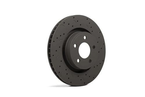 Talon Cross-Drilled and Slotted Vented Rotor, Hawk Performance Brakes, 12.99 in. Diameter, 2.15 in. Height