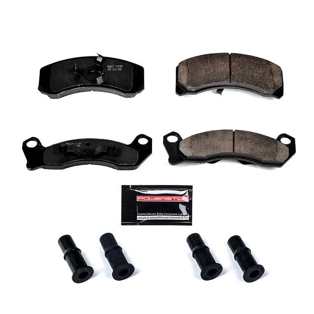 Power Stop Z23-499 Z23 Sport Ceramic Brake Pads with Hardware For Country Squire, Crown Victoria, LTD, LTD Crown Victoria, Continen, Mark VI, Town Car, Colony Park, Marquis [Model Specific]