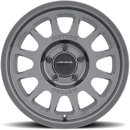703 Method Race Wheels Titanium Wheel with Gloss (17 x 8.5 inches /5 x 150 mm, 35 mm Offset)
