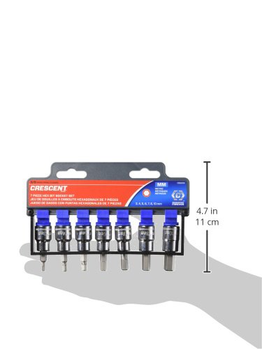 Crescent 3/8" Drive 7 Piece Hex Bit Metric Socket Set - CBSS1N
