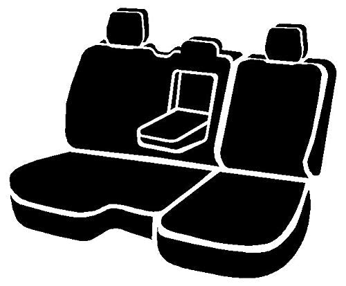 Custom Fit Fia TR42-55 Black Rear Seat Cover Split Seat 40/60 - Saddle Blanket, (Black)
