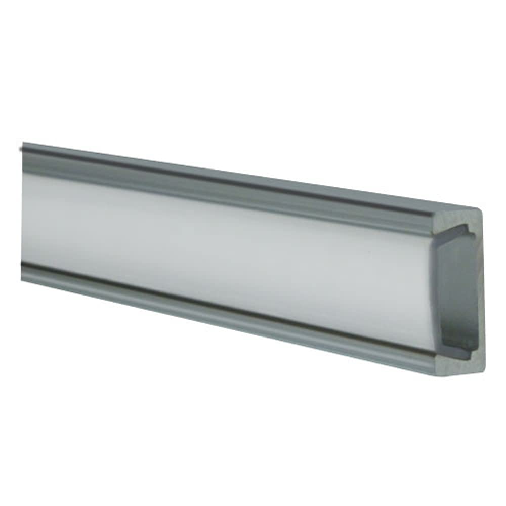 1M Track - Heise - Silver Anodized Aluminum - Frosted Surface Mount (HE-ATFL)