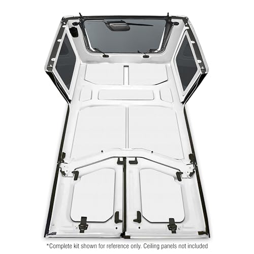 Design Engineering Boom Mat 050175 White Sound Deadening Side Window Trim Kit Compatible with 4-Door Jeep Wrangler JL (2018-up)