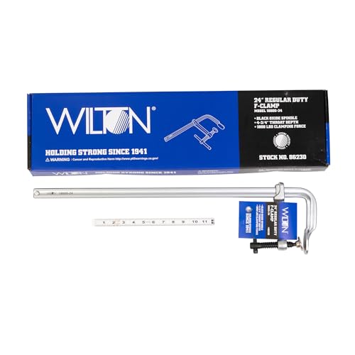 Wilton F-Clamp Regular-Duty, 24" Opening, 4-3/4" Throat, 1800 Lbs. Clamping Force (Model 1800S-24)
