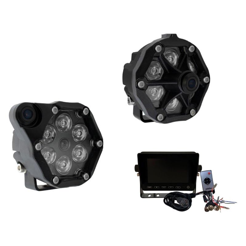 Round LED Warning Light J.W. SPEAKER, Model Trail 6 Flash