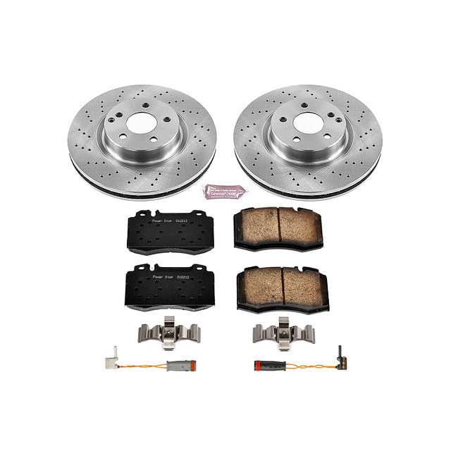 Power Stop Autospecialty KOE5241 Front Replacement Brake Kit-OE Brake Rotors & Ceramic Brake Pads For Mercedes-Benz E350 2007-2009 [Model Specific]