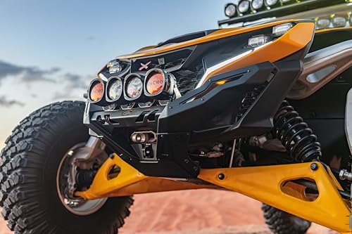 Front Bumper Volt for Can-Am Maverick R – Heavy Duty Steel, Winch Ready, UV Resistant, with 10” Light Bar Mount