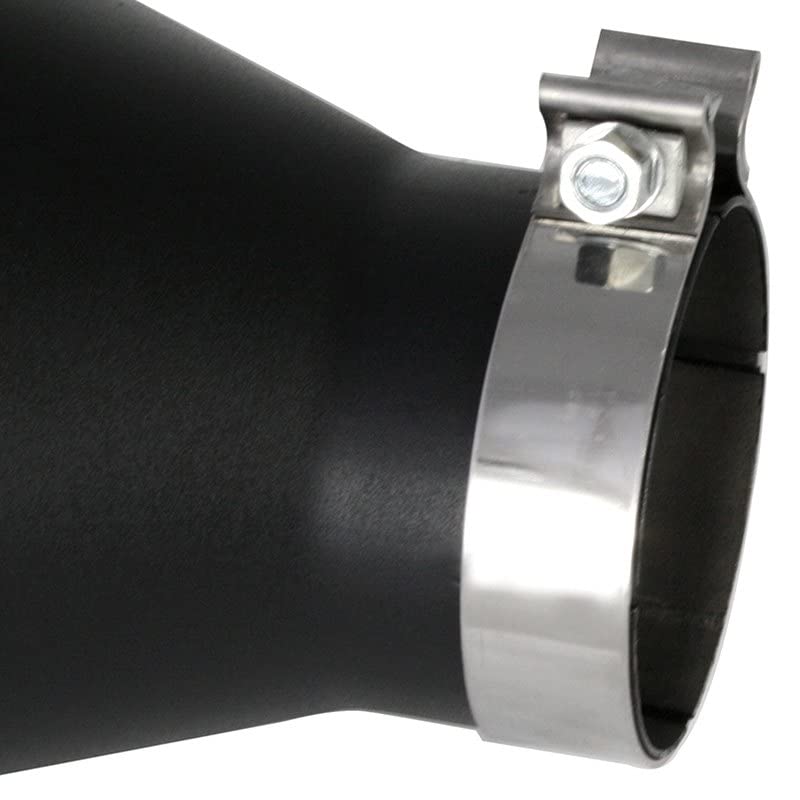 MACH Force-Xp aFe Power 409 Stainless Steel Clamp-on Exhaust Tip Black 49T40701-B18