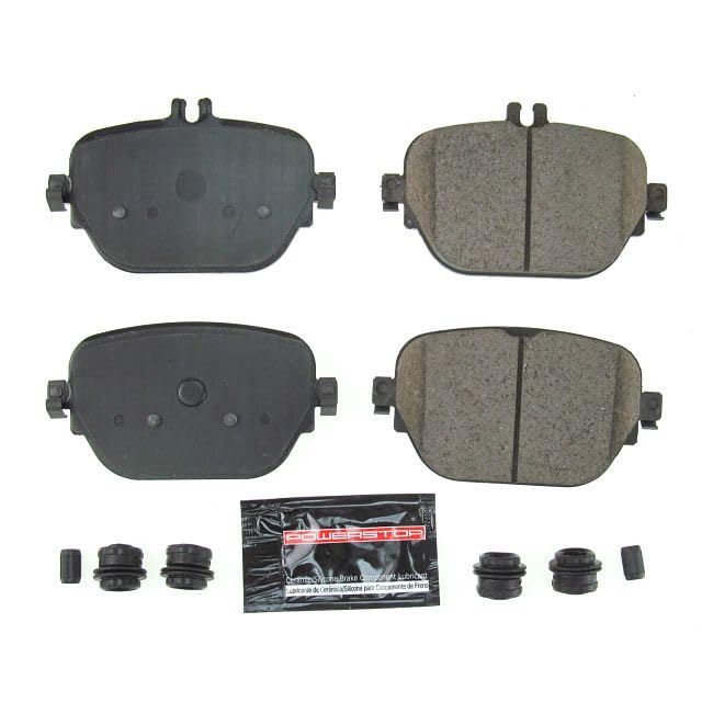 Power Stop Z23-2047 Z23 Sport Rear Carbon Fiber Infused Ceramic Brake Pads with Hardware [Model Specific]