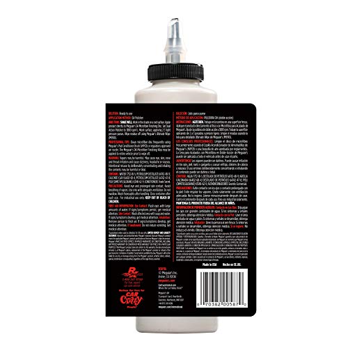 Meguiar's DA Microfiber Finishing Wax D30116 - Pro Microfiber Wax That's Easy to Use and Removes Light Defect while Protecting, Ideal for a DA Microfiber Finishing Disc, 16 Oz