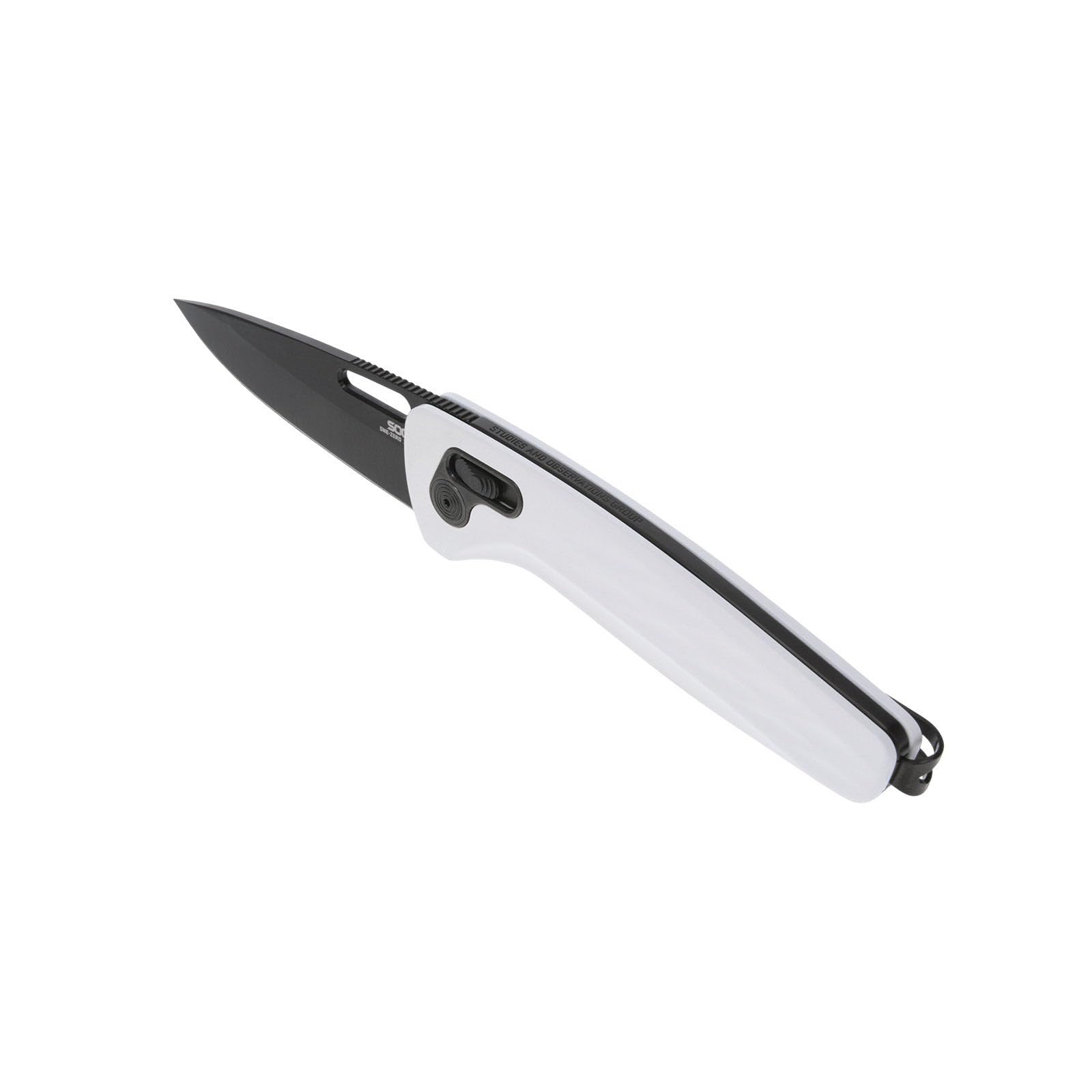 SOG One-Zero XR Daily Carry Easy-Opening Folding Knife with Aircraft-Grade Aluminum Handle | CRYO CPM S35VN Steel Blade, White/Black Chrome