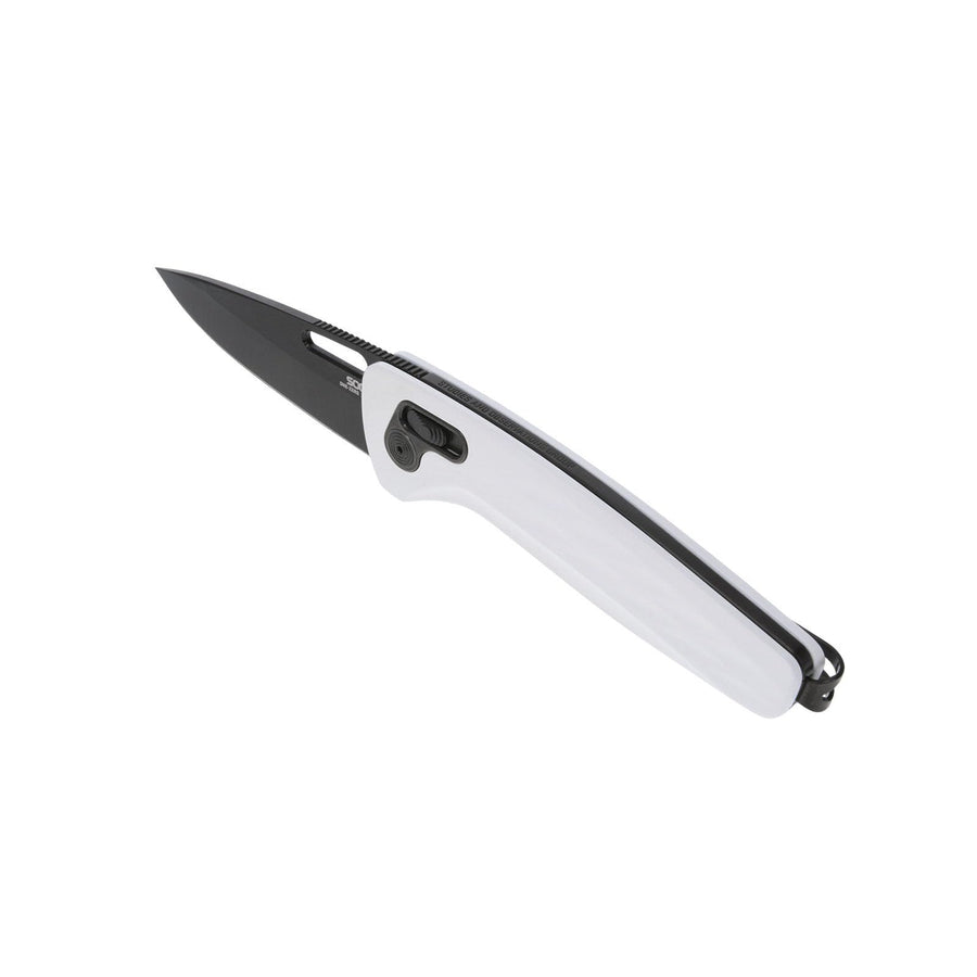 SOG One-Zero XR Daily Carry Easy-Opening Folding Knife with Aircraft-Grade Aluminum Handle | CRYO CPM S35VN Steel Blade, White/Black Chrome