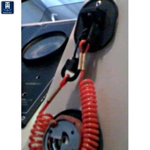 T-H Marine Saf-T-Stop KS-1-DP Ignition Kill Switch for Single Outboard, black