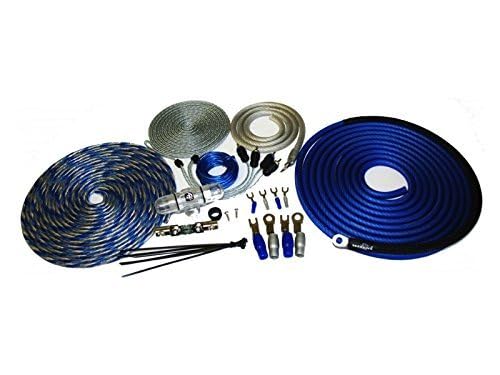 4 AWG Massive Audio AK4 | Amplifier Installation Wiring Kit - Premium Power & Ground Cables with Fuse Holder for Car Audio Systems