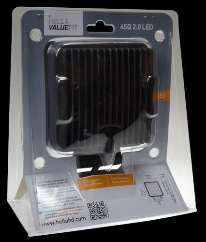 4 Square Hella 357106002 ValueFit 2.0 LED Close Range Worklight, Black