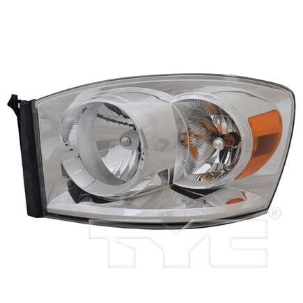 Left TYC Headlight Assembly Compatible with 2007-2008 Dodge Ram Pickup