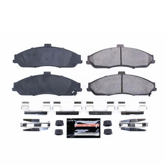 Power Stop Z23-731 Z23 Evolution Sport Carbon Fiber Infused Ceramic Brake Pads with Hardware Front