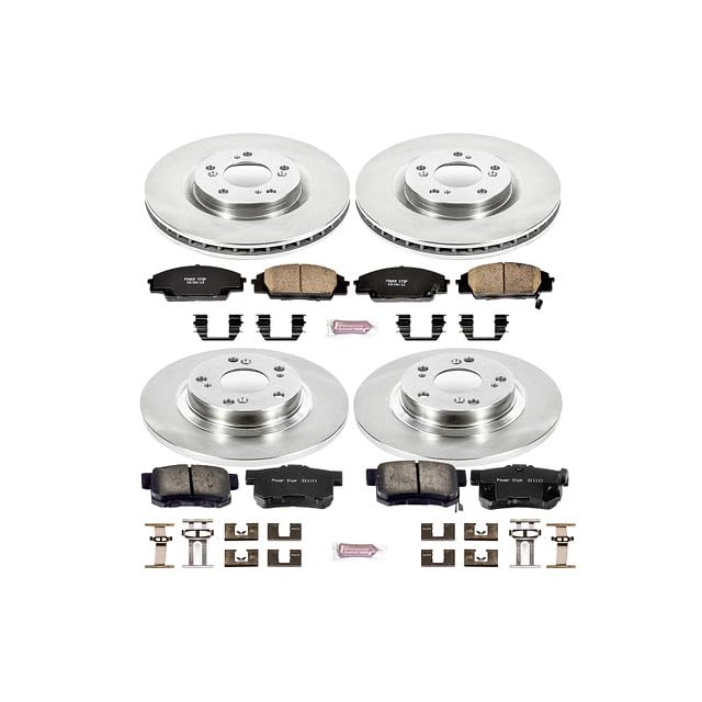 Power Stop Autospecialty KOE2277 Front and Rear Replacement Brake Kit-OE Brake Rotors & Ceramic Brake Pads For Honda S2000 2000-2009 [Vehicle Specific]