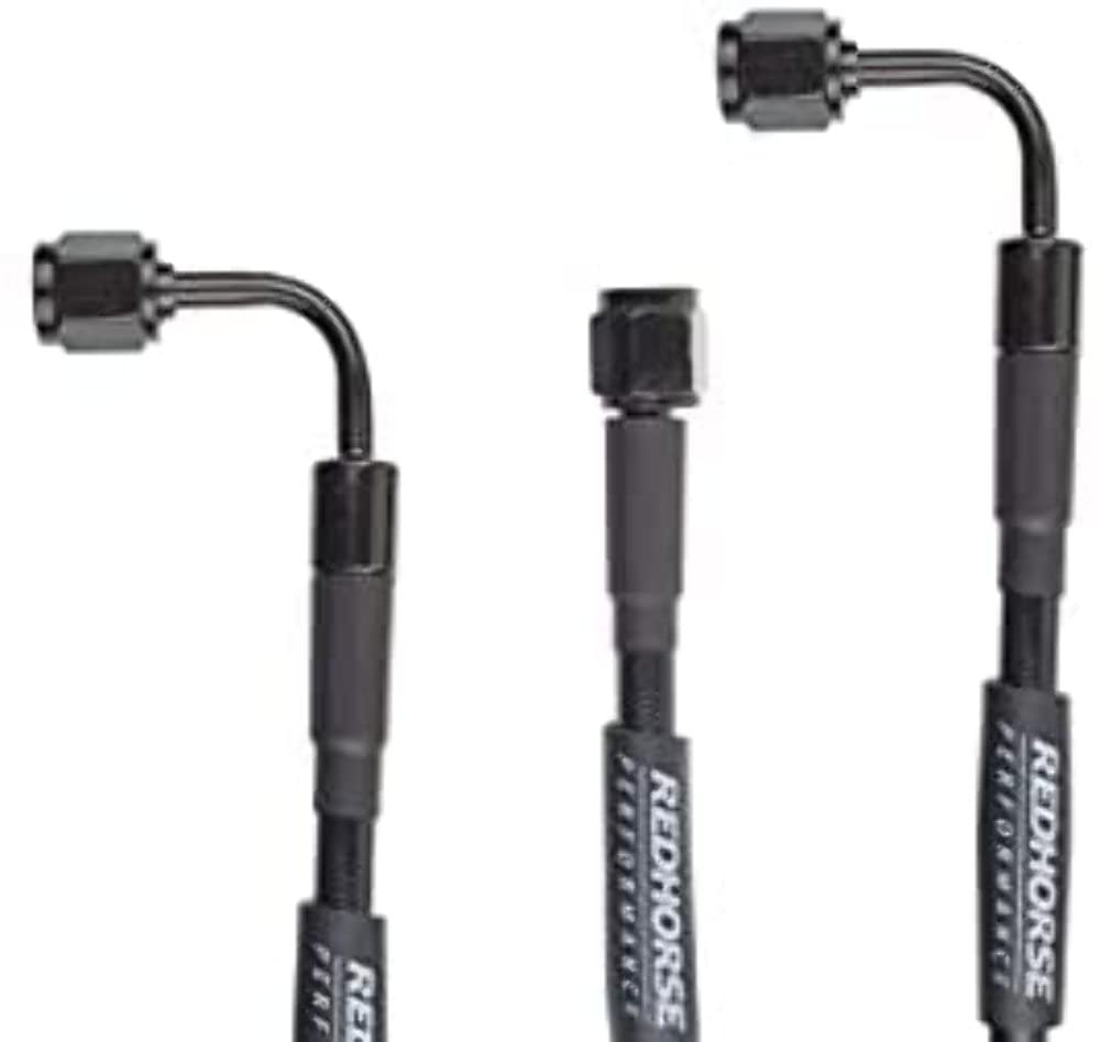 3402-03-09 Redhorse Performance Pre-Assembled Brake Line (Black), 1 Pack