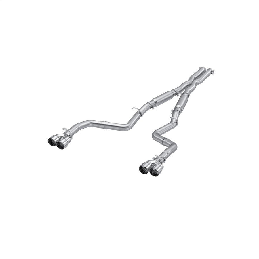15-16 Dodge Challenger RT MBRP 5.7L Aluminized Steel 3in Dual Rear Cat-back Quad Tips - Street