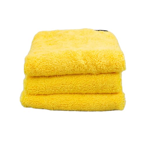 All-Purpose MaxShine Premium Microfiber Cleaning Towel - 16"x16"/40x40cm Yellow