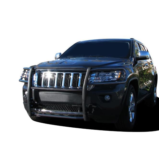 Bumper Guard Black Horse Grille brush Modular Black Compatible with 2011-2021 Jeep Grand Cherokee-17A080202MA