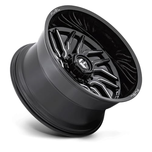 D807 FUEL OFF-ROAD HURRICANE 20X9, 5X5.0, 5.04, 1mm GLOSS BLACK MILLED - D80720907550