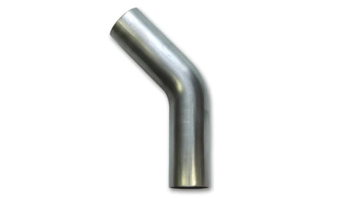 13097 Vibrant Performance Tubing, Mandrel Bend, 45 degree, 304 Stainless Steel, Natural, 16 gauge, 2.125 in. Outside Diameter, 3.125 in. Centerline Radius, 6.00 in. x 6.00 in. Leg Length, each