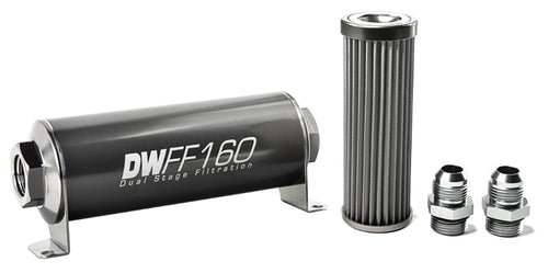 in-line DeatschWerks Fuel Filter and housing kit (8-03-160-040K-10)