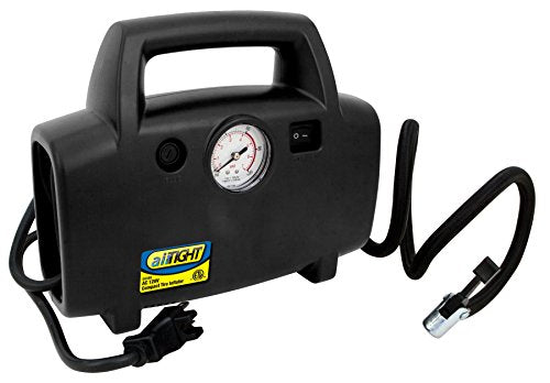 120V Compact Tire Inflator Performance Tool 60398 - Portable Air Compressor with Digital Gauge for Car, Truck, SUV, Motorcycle, and Bicycle Tires