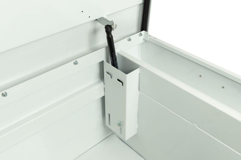 Saddle Box Weather Guard Steel Full Extra Wide White