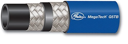 Gates G5TBXREEL 4MEGATECH Hydraulic MegaTech Xtreme Heat Oil-Air Return, Synthetic Rubber, Maximum Pressure: 3000, -40 degrees F to +300 degrees F Temperature Range, 400" Length (Pack of 400)