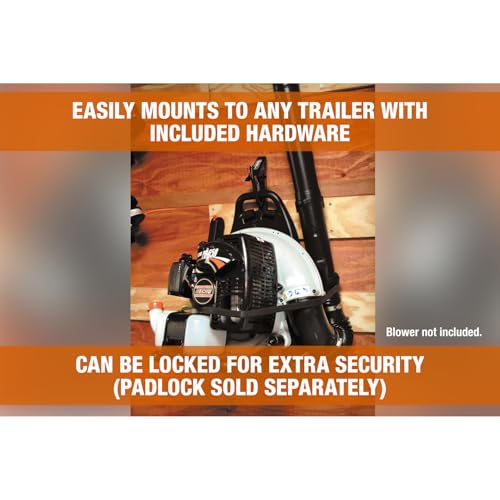 LT20 Buyers Products Backpack Blowers Rack for Open and Enclosed Landscape Trailers, Made in the USA, Holds Landscaping Blowers, Landscape Trailer Accessories